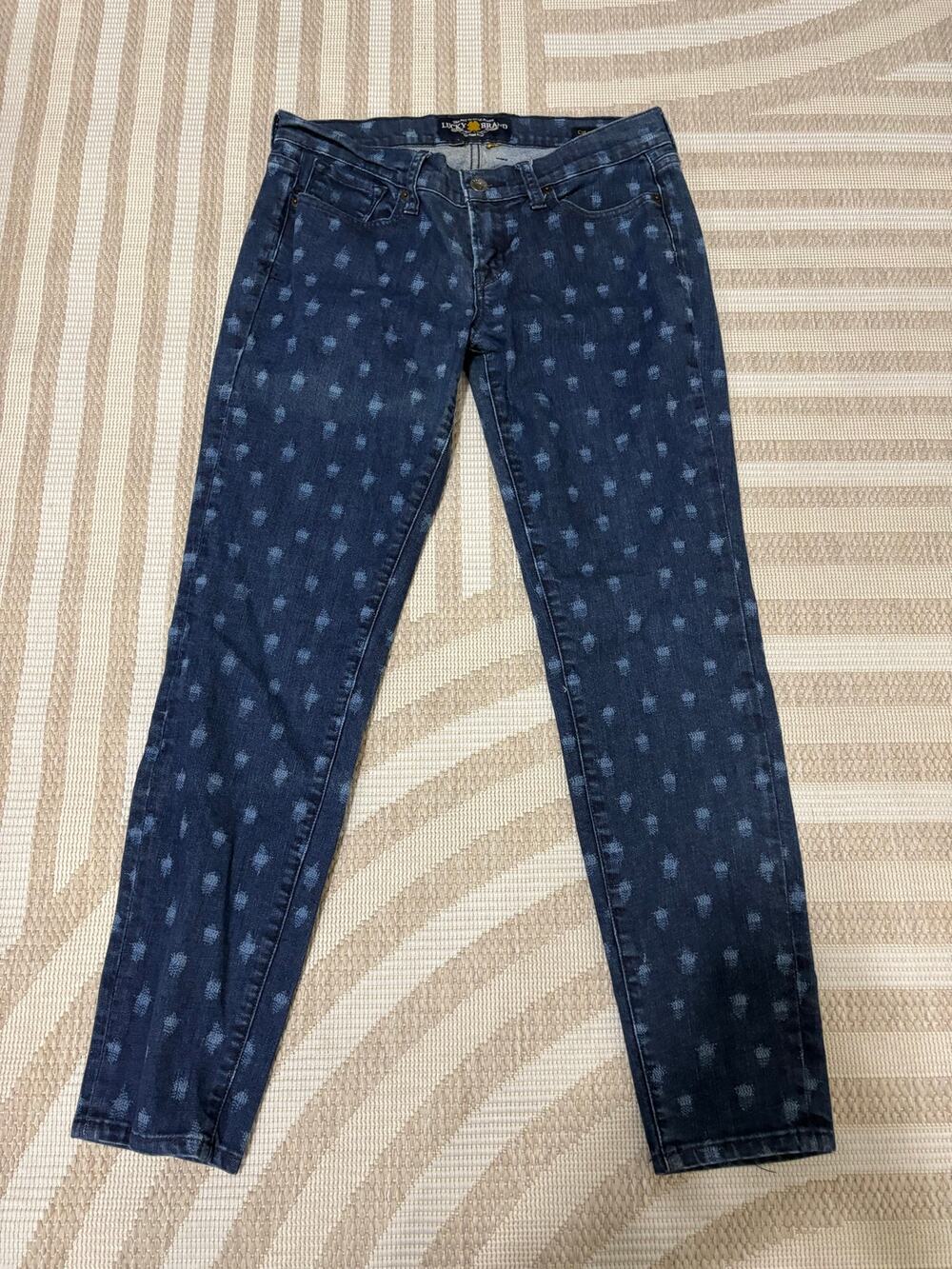 Lucky brand Women's Dark Blue Denim Jeans Charlie Skinny W30 L27